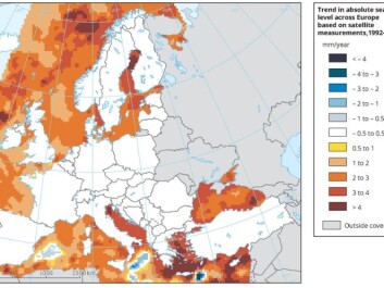 See how much the sea level is rising where you live. (Illustration: European Environment Agency, data from Copernicus Marine Environment Monitoring Service) See how much the sea level is rising where you live. (Illustration: European Environment Agency, data from Copernicus Marine Environment Monitoring Service)