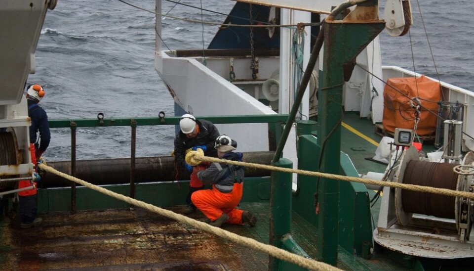 The trawling net is deployed several times each day. (Photo: Charlotte Price Persson)