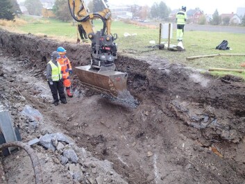 One way to mitigate the effects of climate change would be to preserve the archaeological finds under a layer of clay, like these at Saurbakken at Thromsø in northern Norway, says Martens. (Photo: MVH Consult) One way to mitigate the effects of climate change would be to preserve the archaeological finds under a layer of clay, like these at Saurbakken at Thromsø in northern Norway, says Martens. (Photo: MVH Consult)
