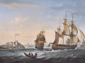 Christianborg Fort in Ghana, west Africa in the 1800s. Back then it was a Danish colony and the region was known as the Gold Coast. (Credit: M/S Maritime Museum. Painting by G. Webster)
Christianborg Fort in Ghana, west Africa in the 1800s. Back then it was a Danish colony and the region was known as the Gold Coast. (Credit: M/S Maritime Museum. Painting by G. Webster)
