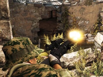 In the USA, American researchers have developed a computer game “America’s Army” to recruit soldiers. It is a type of game that Anders Engberg-Pedersen, thinks distorts the picture of war as being something that is fun and easy. (Photo: America’s Army.com) In the USA, American researchers have developed a computer game “America’s Army” to recruit soldiers. It is a type of game that Anders Engberg-Pedersen, thinks distorts the picture of war as being something that is fun and easy. (Photo: America’s Army.com)