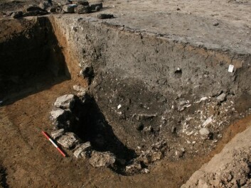 The well during excavation. (Photo: Museum of south east Denmark) The well during excavation. (Photo: Museum of south east Denmark)