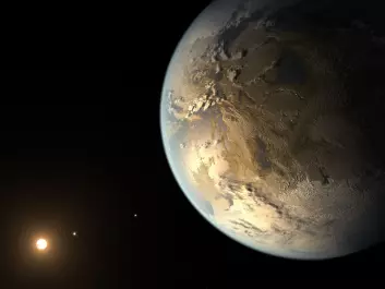 Artist's impression of Kepler-186f, the first validated Earth-size planet to orbit a distant star in the habitable zone. There are around 1 billion Earth-like planets in the Milky Way that could be home to intelligent life. (Illustration: NASA Ames/SETI Institute/JPL-Caltech) 