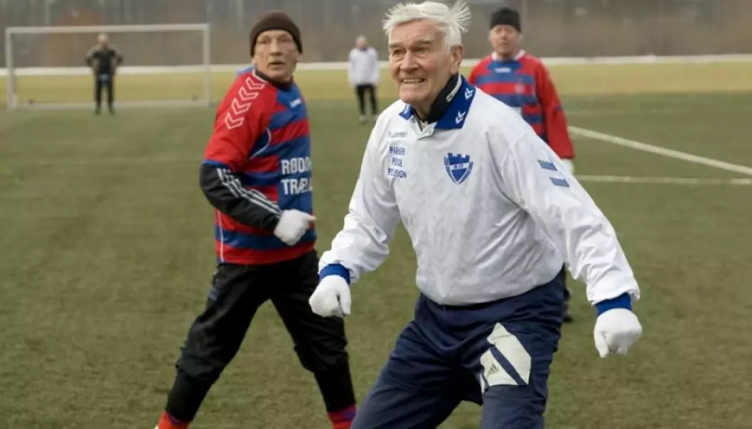 An example of strong bones. Kaj Boll Christensen is 83 years old and has played recreational football in Copenhagen, Denmark, for 71 years. (Photo: The Danish FA)