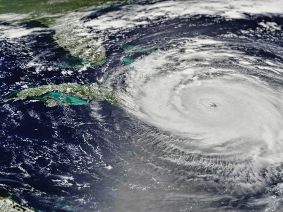 By September 2017, two major hurricanes, including Irma pictured, had swept through the Caribbean and the coast of southeast US. Climate change is suspected to have already made the impacts of hurricanes more extreme, due to more rain and larger storm surges, and this may continue in the future. (Photo: Shutterstock).