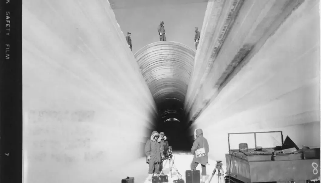 Camp Century construction under way, building tunnels into the ice. (Photo: US Army)
