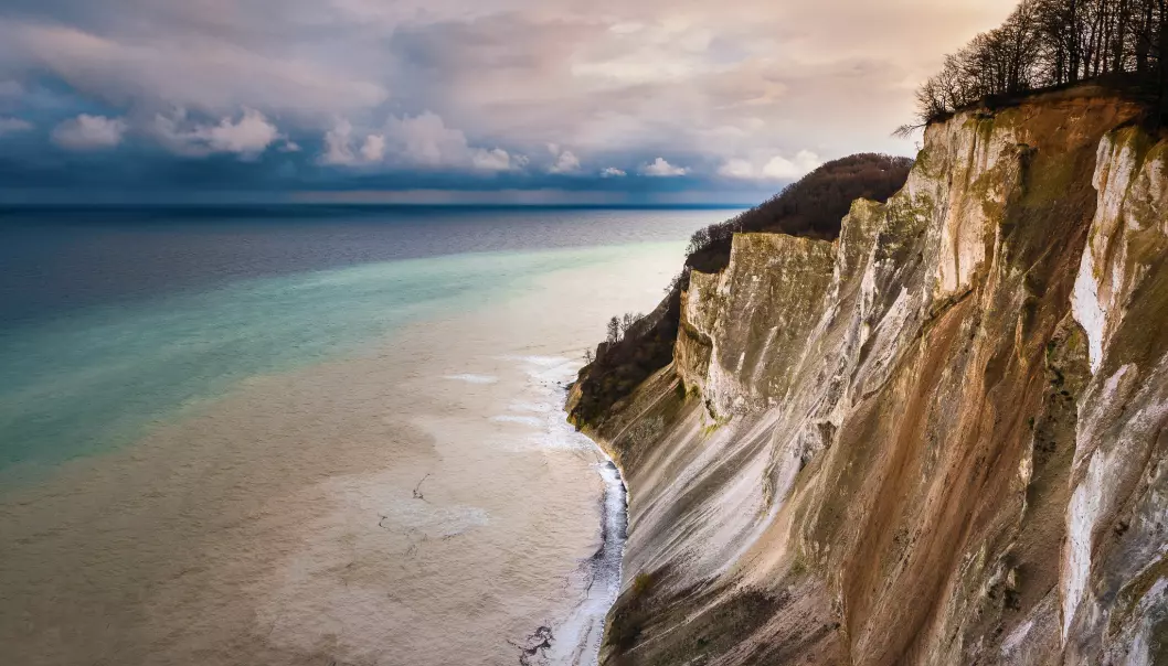 Mons Klint Cliffs in Denmark, where sea level rise has so far been influenced more by ice loss in Antarctica than Greenland. (Photo: Thomas D Mørkeberg / Flickr)