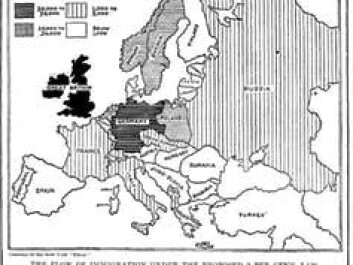 The flow of immigration under the proposed Immigration Act of 1924. (Illustration: Literary Digest, May 10 1924) The flow of immigration under the proposed Immigration Act of 1924. (Illustration: Literary Digest, May 10 1924)