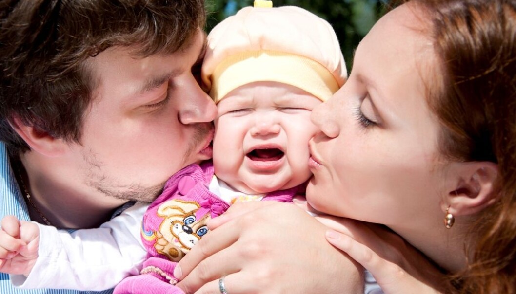 Few sounds can provoke an emotional reaction like that of a crying baby. That’s why it’s almost impossible to ignore baby cries on a plane or a bus, regardless of whether you’re surrounded by many other sounds and distractions. (Photo: Colourbox) Few sounds can provoke an emotional reaction like that of a crying baby. That’s why it’s almost impossible to ignore baby cries on a plane or a bus, regardless of whether you’re surrounded by many other sounds and distractions. (Photo: Colourbox)