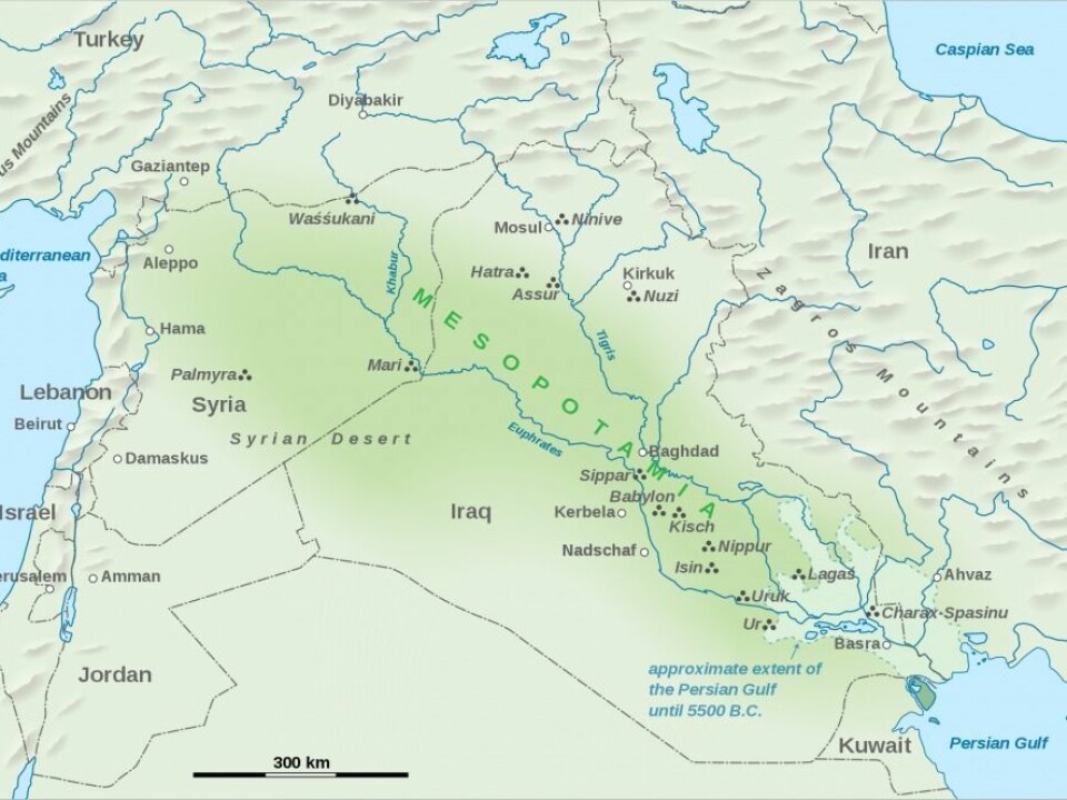 Mesopotamia covered the region between the Euphrates River and the Tigris River in present day Iraq. The region was home to cities listed in The Old Testament, such as Ninive and Babylon. (Photo: Wikipedia.org)