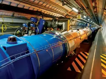 Inside the Large Hadron Collider, the world's largest and most powerful particle accelerator. By smashing protons together, scientists hope to discover elusive particles, like WIMPS. (Photo: CERN)
