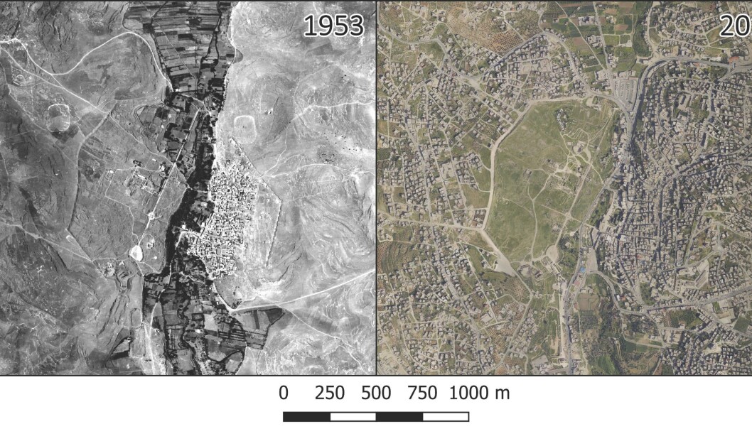 Once lost archaeology revealed by satellite images and aerial photography