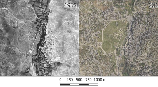 Once lost archaeology revealed by satellite images and aerial photography