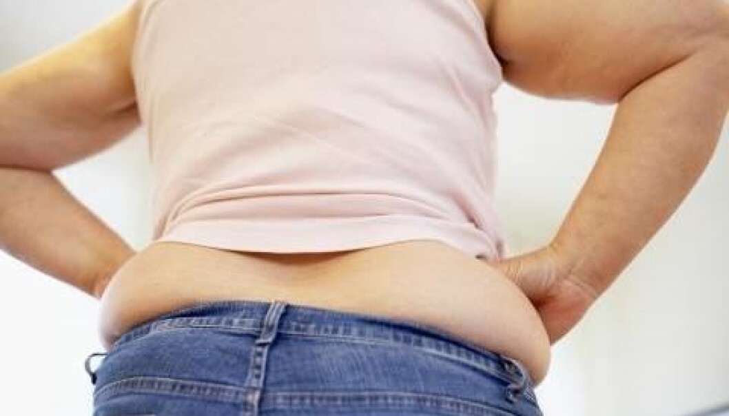 Fat people often have problems of not feeling properly sated by their food. This could be due to a poorly functioning GPRC6A molecule. (Photo: Colourbox) Fat people often have problems of not feeling properly sated by their food. This could be due to a poorly functioning GPRC6A molecule. (Photo: Colourbox)