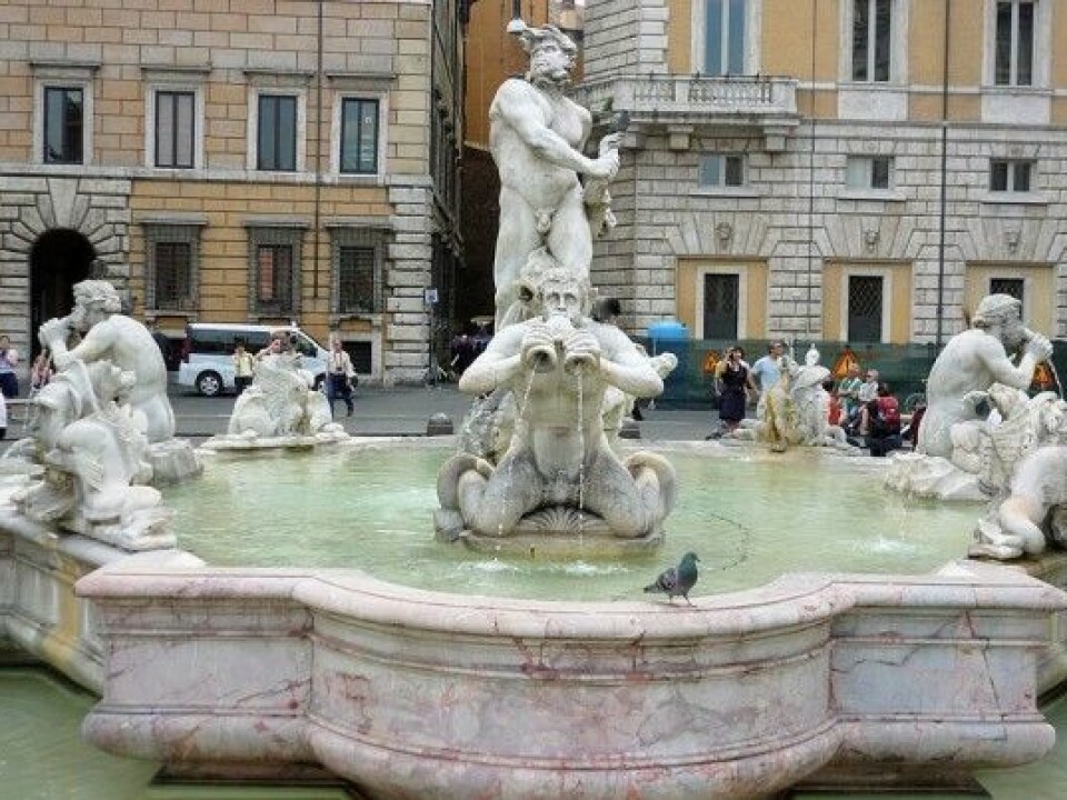 A fun fountain in Piazza Navona. (Photo: Wikimedia Commons, CC BY-SA 3.0)