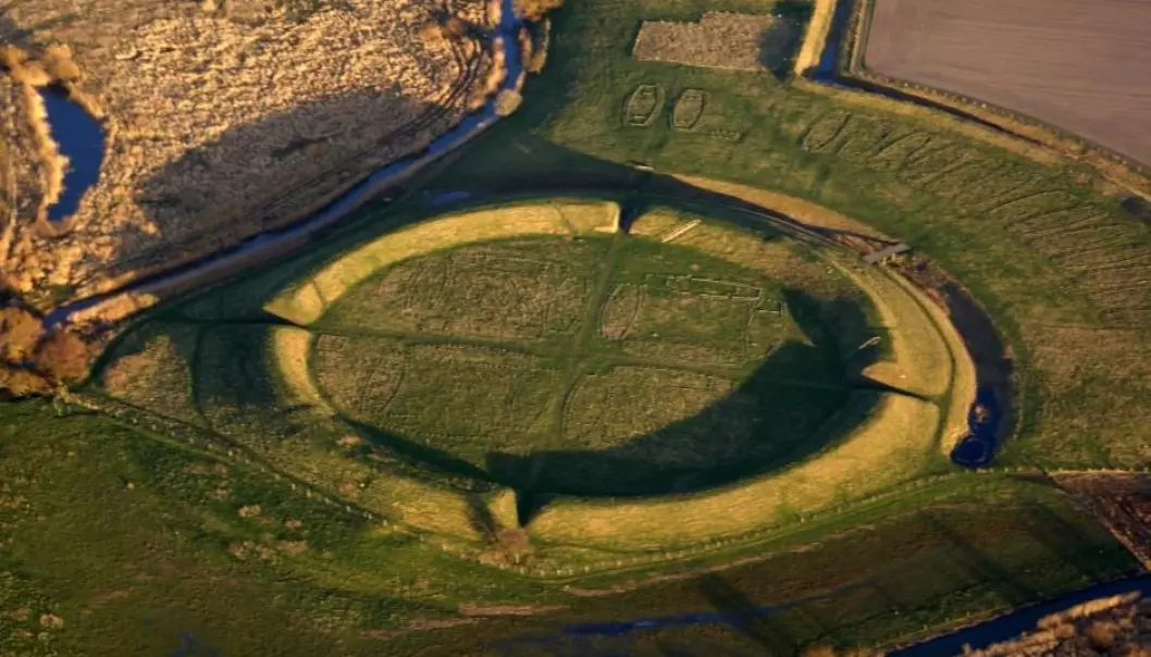 Trelleborg is one of the five Viking fortresses in Denmark, built by Harold Bluetooth at the end of the 900s CE. (Photo: National Museum of Denmark)
