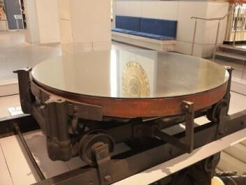The original 1.8 meter large mirror, made by Lord Rosse In his own laboratory, can now be seen at the Science Museum in London. Photo Wikimedia) The original 1.8 meter large mirror, made by Lord Rosse In his own laboratory, can now be seen at the Science Museum in London. Photo Wikimedia)