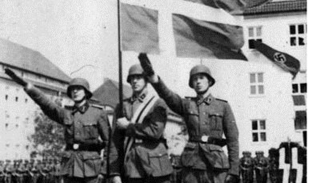 Danish volunteers make an oath to fight for the Germans (Photo: German Federal Archive) Danish volunteers make an oath to fight for the Germans (Photo: German Federal Archive)