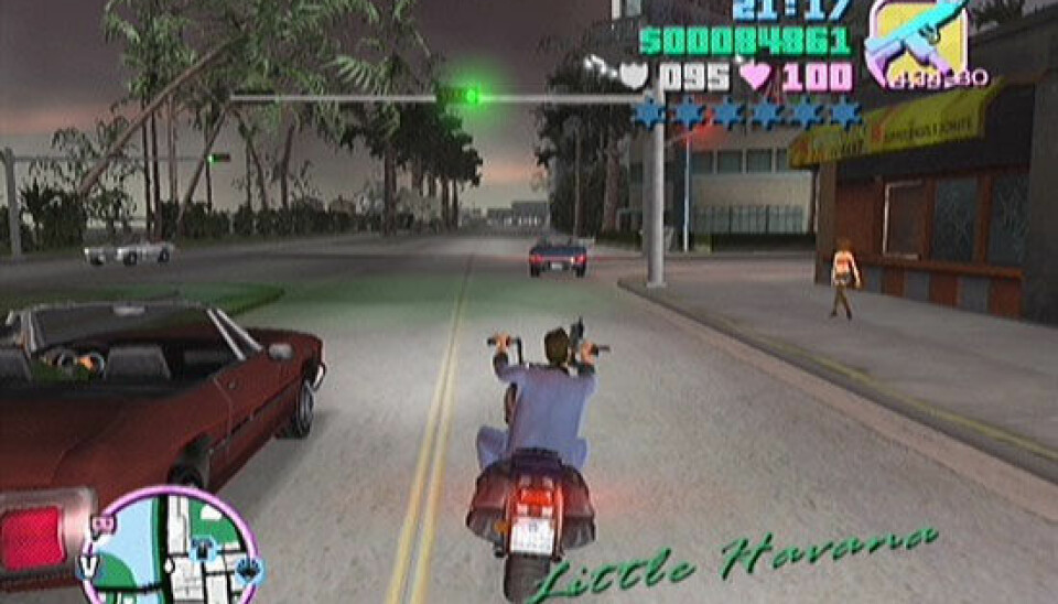 The new contemporary novel is not a book, but rather a computer game like 'Grand Theft Auto', says researcher Bo Kampmann Walther. (Photo: screenshot from the game)