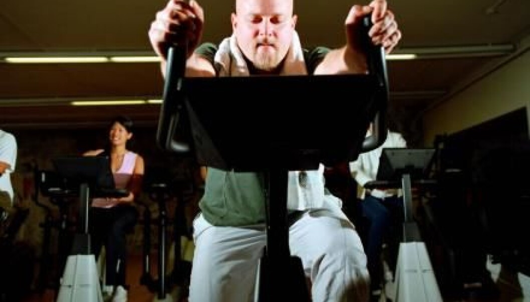 Scientists are lending a helping hand to overweight men who have difficulty staying away from unhealthy food: get your heart rate up a few times per week and you’ll improve your health more than you would by losing weight through dietary changes. (Photo: Colourbox) Scientists are lending a helping hand to overweight men who have difficulty staying away from unhealthy food: get your heart rate up a few times per week and you’ll improve your health more than you would by losing weight through dietary changes. (Photo: Colourbox)