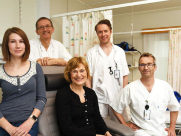 Researchers at the University Hospital of North Norway in Tromsø are working on the world's only study that uses accurate measurements of kidney function in the general population. They have followed the same study participants for years, which can help them figure out why kidneys fail in some people as they get old. From left: Inger Theres Enoksen, Bjørn Odvar Eriksen, Annika Gustafsson, Jon Viljar Norvik and Toralf Melsom (Photo: Rune Stoltz Bertinussen, Krysspress) Researchers at the University Hospital of North Norway in Tromsø are working on the world's only study that uses accurate measurements of kidney function in the general population. They have followed the same study participants for years, which can help them figure out why kidneys fail in some people as they get old. From left: Inger Theres Enoksen, Bjørn Odvar Eriksen, Annika Gustafsson, Jon Viljar Norvik and Toralf Melsom (Photo: Rune Stoltz Bertinussen, Krysspress)