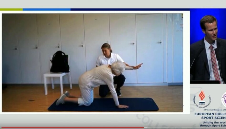 You can watch the video of the 77 year old woman from Joachim Wiskemann's presentation at the ECSS-conference in the youtube video posted above - around 43:20 min into it.