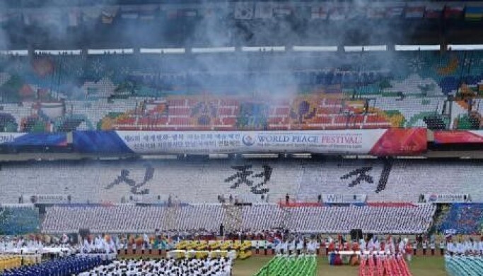 The Christian group Shincheonji holds a 'peace festival' in South Korea in 2012. The Christian group Shincheonji holds a 'peace festival' in South Korea in 2012.