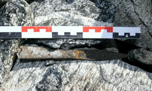 A reindeer hunter lost this knife in the Norwegian mountains 1500 years ago
