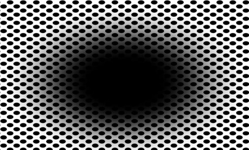 This optical illusion makes people feel like they're falling into a black hole