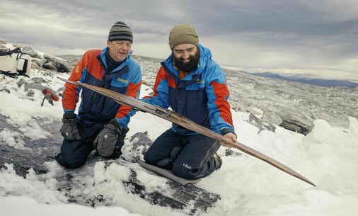 A ski from the Viking Age melted out of the ice in 2014. A few years later the second ski in the pair appeared