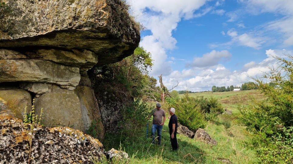 A family of seven lived under this rock for two years